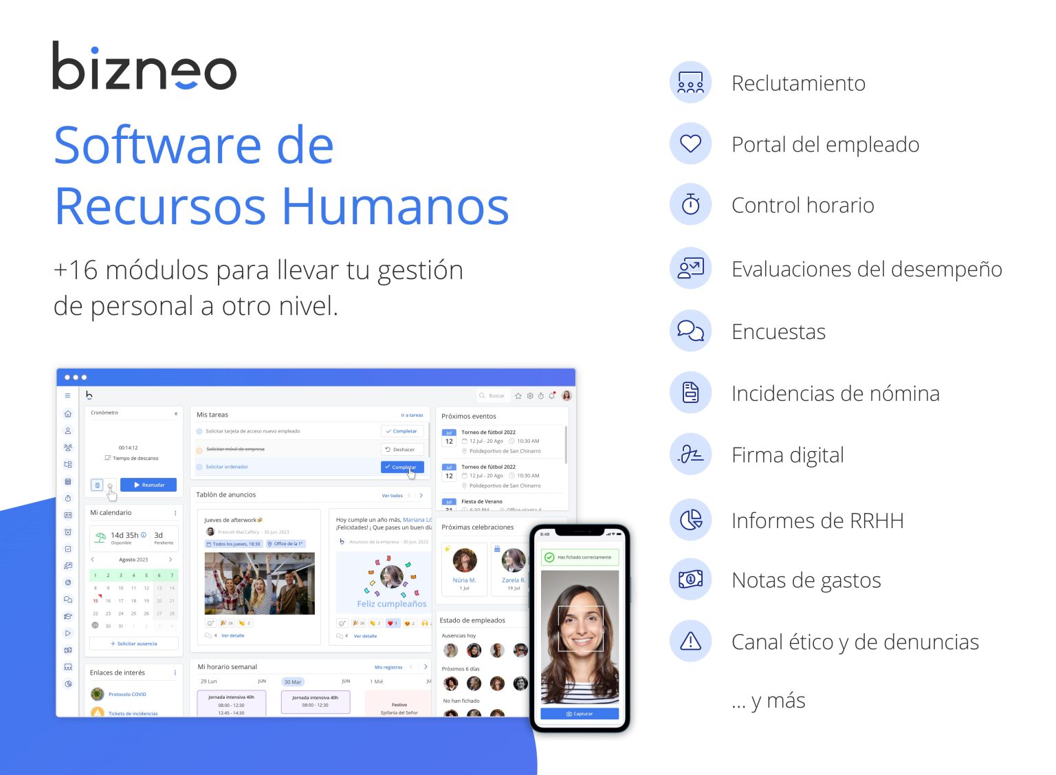 Mejor software gratuito de gestión de recursos humanos Tecnología Ilimitada